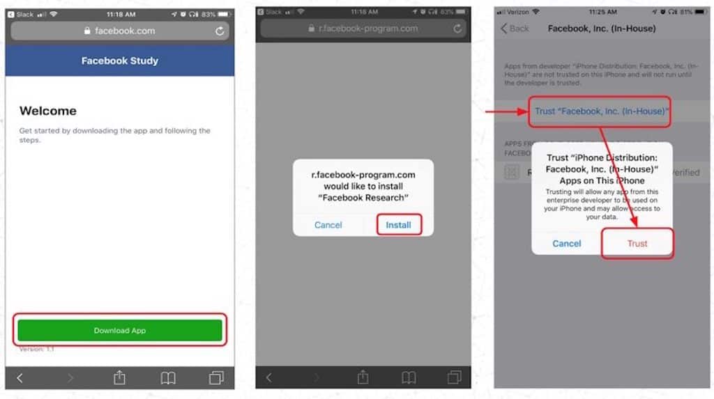 Facebook App Apple