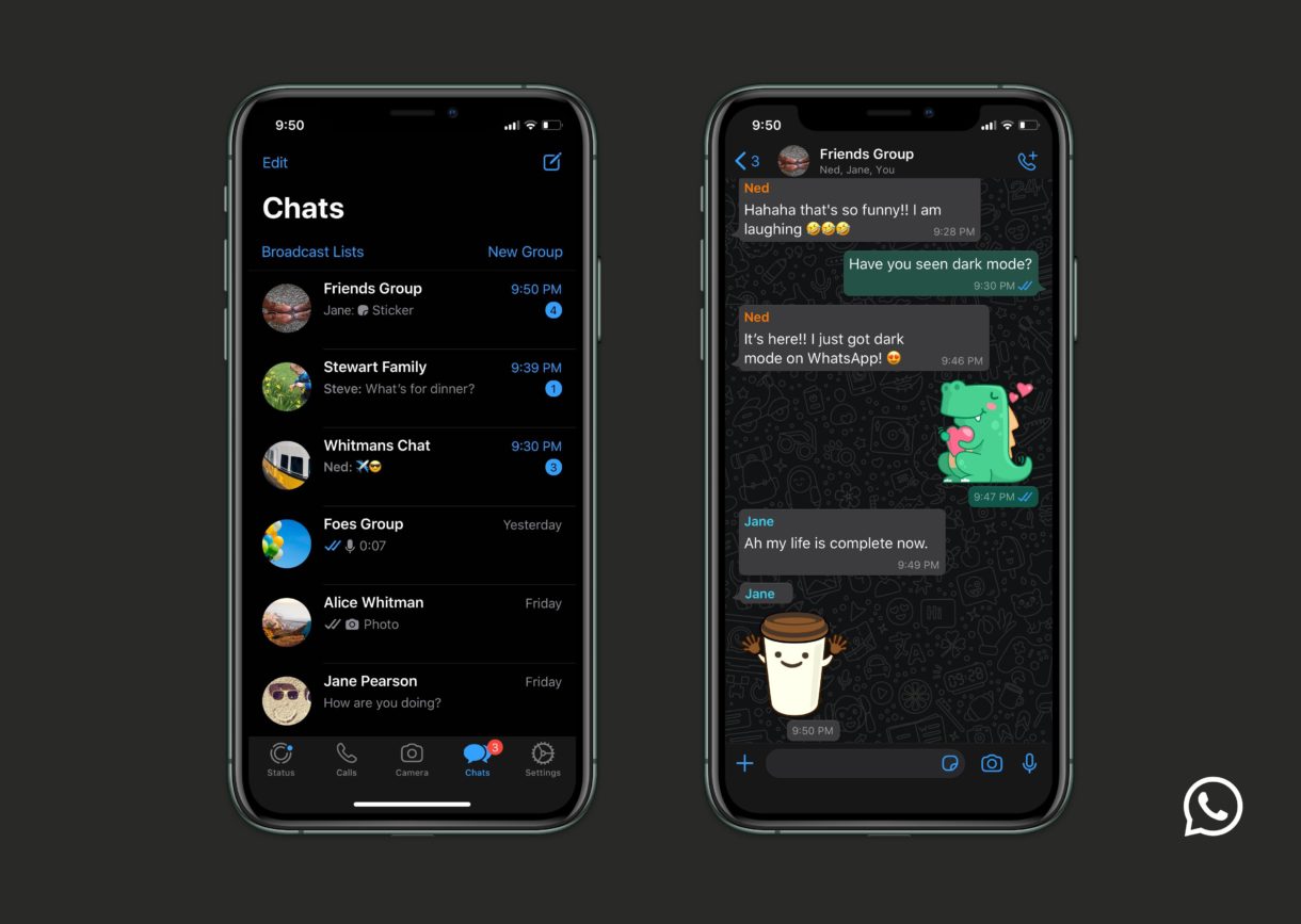 Todo sobre el nuevo modo oscuro de WhatsApp para el iPhone