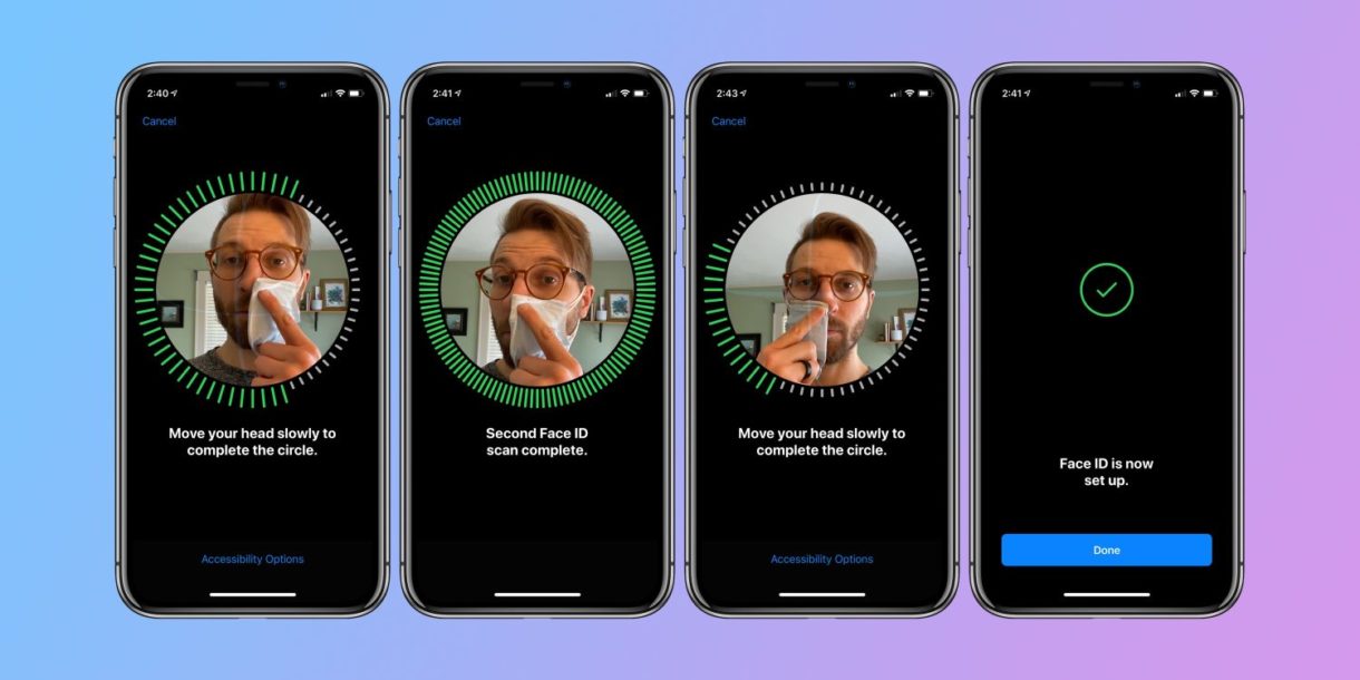 Cómo usar Face ID sin tener que quitarte la mascarilla