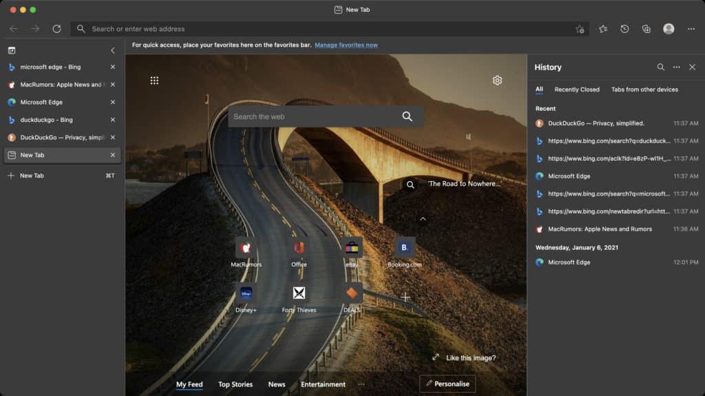 Edge Tabs Vertical