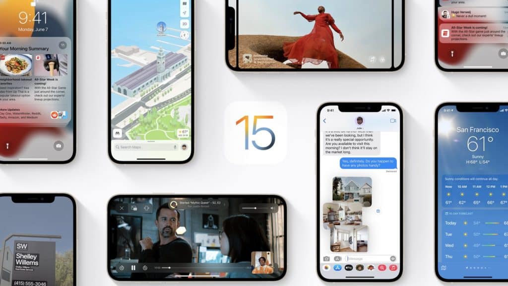 Ios 15 Mosaico