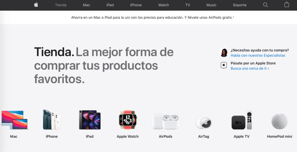 Así es la nueva Apple Store Online