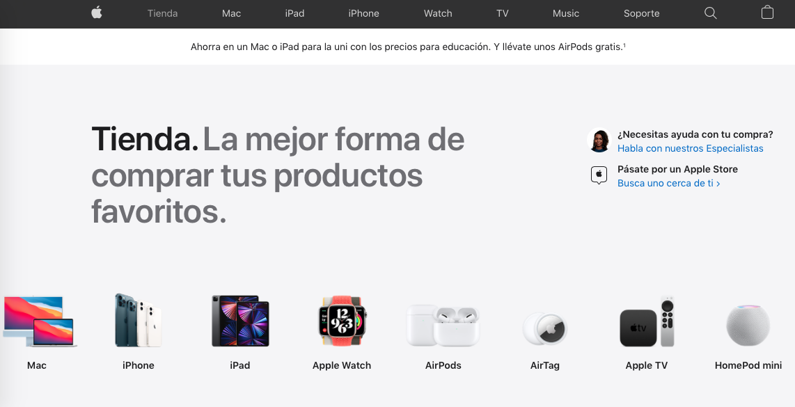 Apple rediseña su tienda online para facilitar nuestras compras