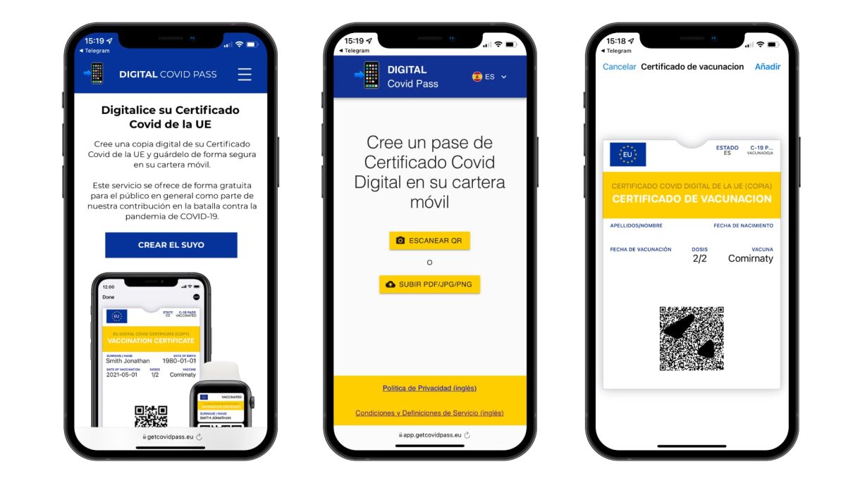 Todas las formas para descargar y guardar nuestro pasaporte COVID en el iPhone