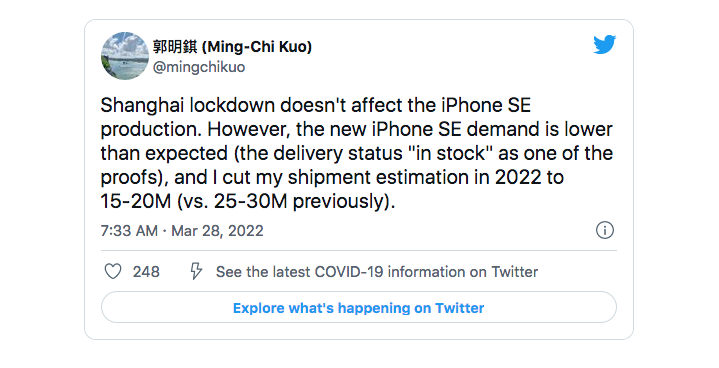Iphone Se 2022 Ming