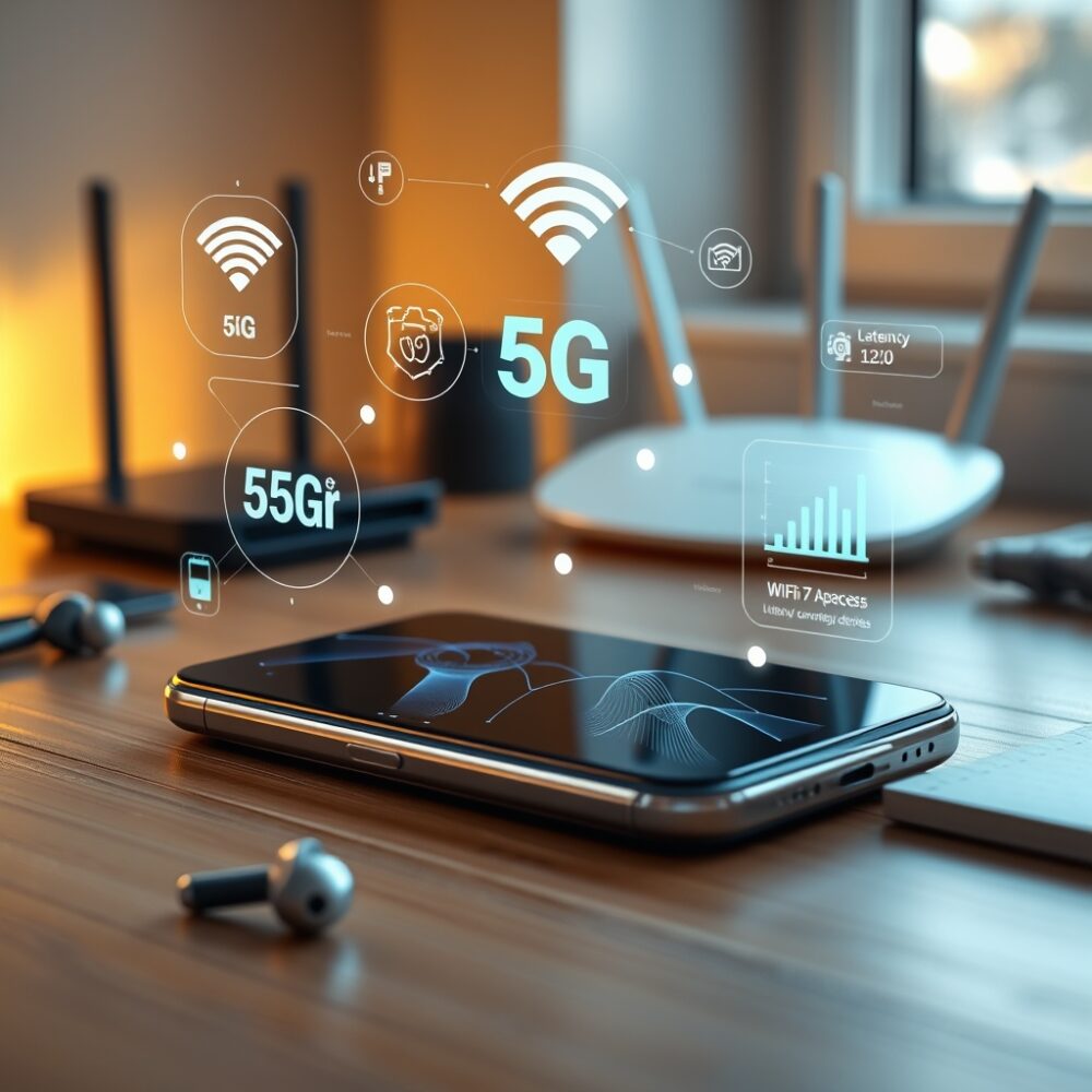 Tecnologías de conectividad en smartphones premium: 5G, Wi-Fi 7 y más