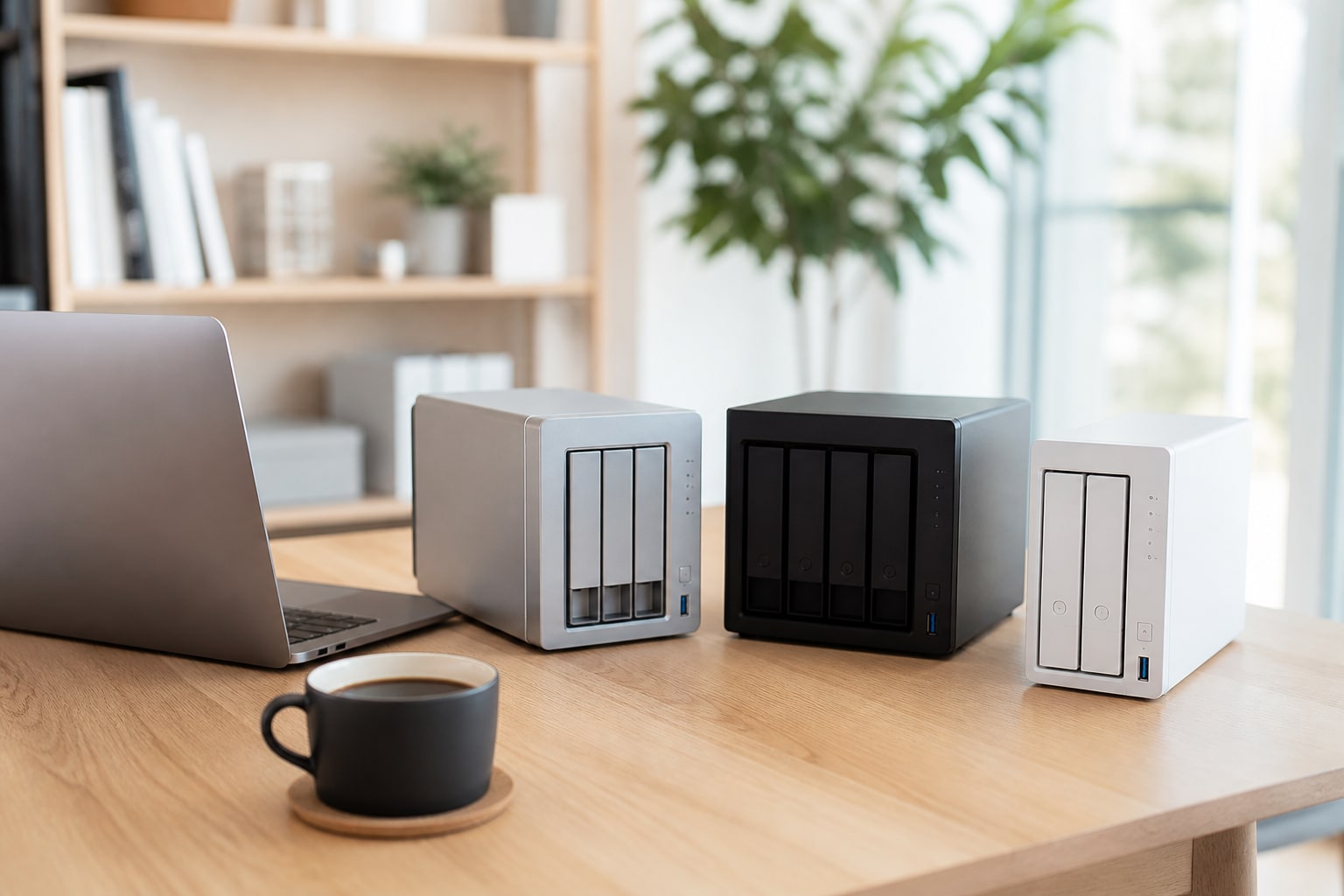 NAS para casa en 2026: Synology DS224+ vs QNAP TS-264 vs UGREEN DXP2800