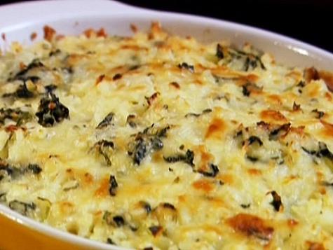 Receta: Arroz con espinacas al horno