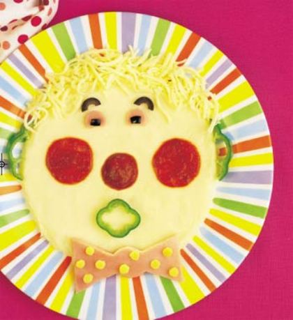 Receta para niños: payaso con puré de patata