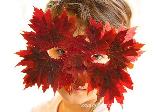 Manualidades con niños: Máscara para disfrazarte de otoño