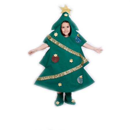 Disfraz casero para Navidad: Árbol de Navidad