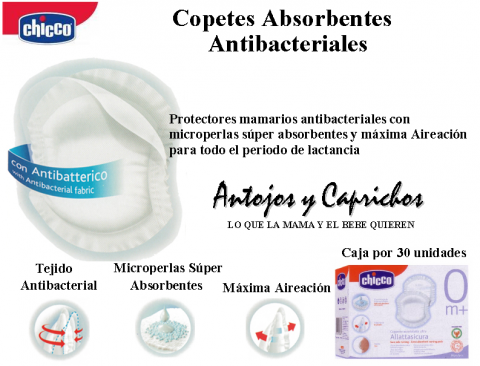 Protectores mamarios (copetes) Chicco