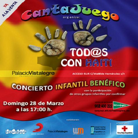 Concierto benéfico de CantaJuego: Todos con Haití