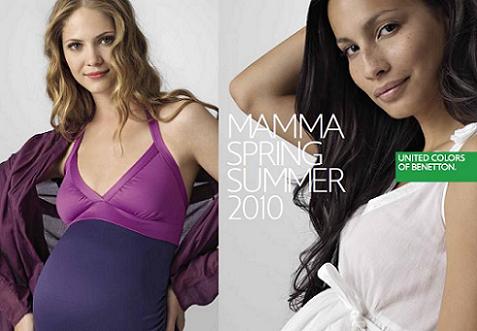 Colección Benetton primavera-verano 2010 para futuras madres