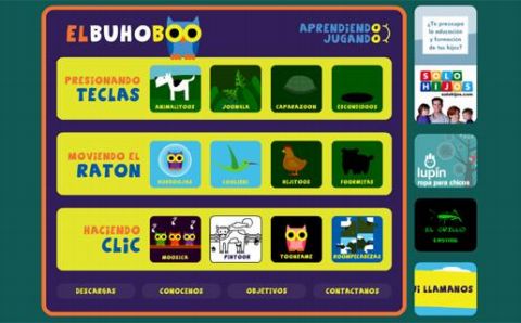 El BúhoBoo, un sitio de juegos didácticos para los más pequeños