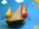Receta para niños: Barcos de ensalada