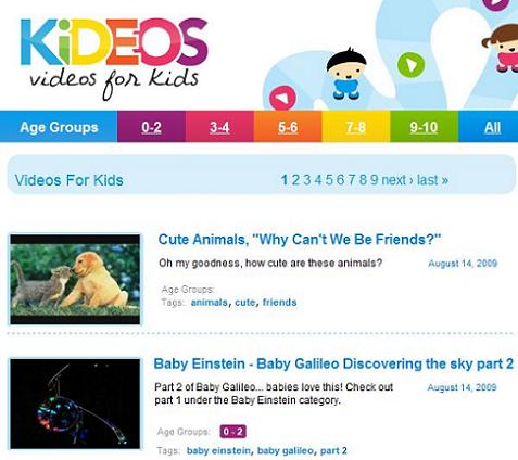 Kideos, el Youtube para niños