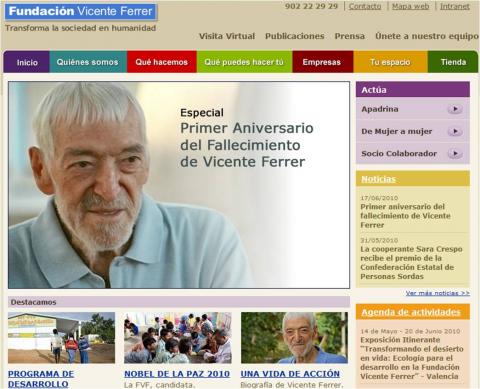 La Fundación Vicente Ferrer candidata al Nobel de la Paz
