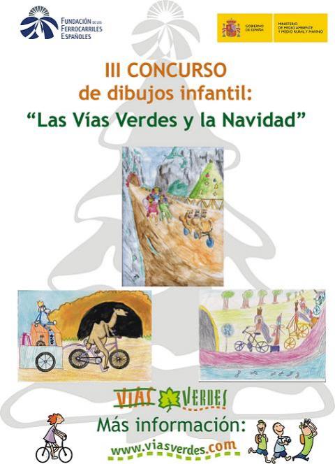 Concurso de dibujo infantil sobre la Navidad y las Vías Verdes