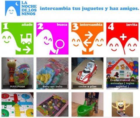 Cambiar de juguetes en Internet