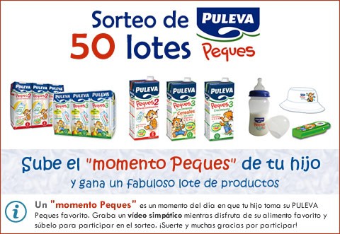 Sorteo: lotes de Puleva Peques por vídeos de niños