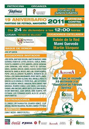 Fútbol solidario, Artistas contra Toreros por la Fibrosis Quística