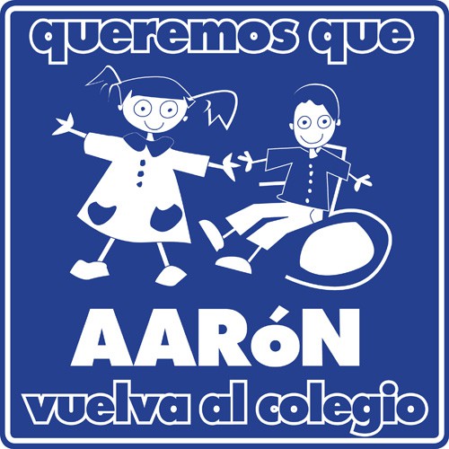 Aarón quiere ir al colegio y no le dejan