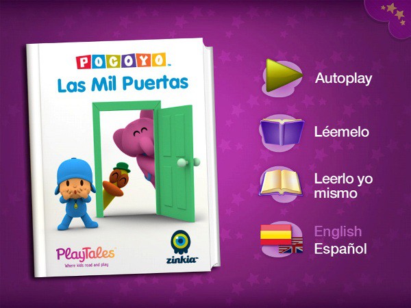 Cuentos interactivos de Pocoyó para iPad