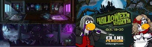 Diviértete en la fiesta de Halloween de Club Penguin