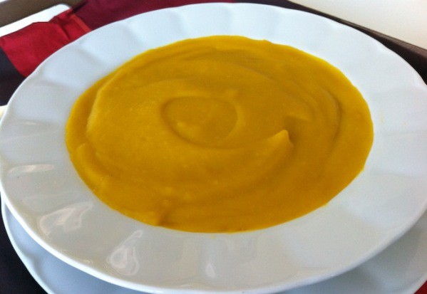 Receta para bebés: Crema de calabaza y naranja