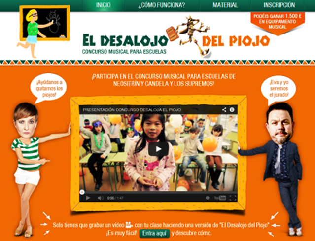 Concurso musical para escuelas: El Desalojo del Piojo