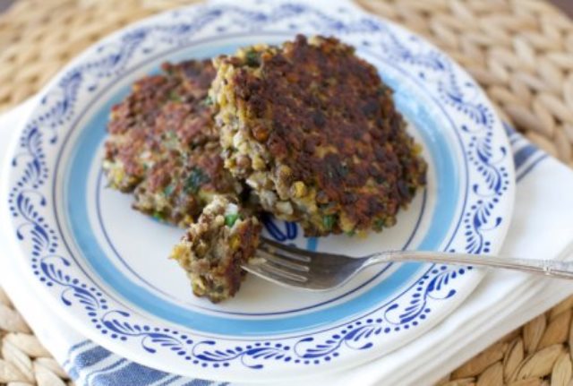 Recetas de ácido fólico para embarazadas: Hamburguesa de Lentejas