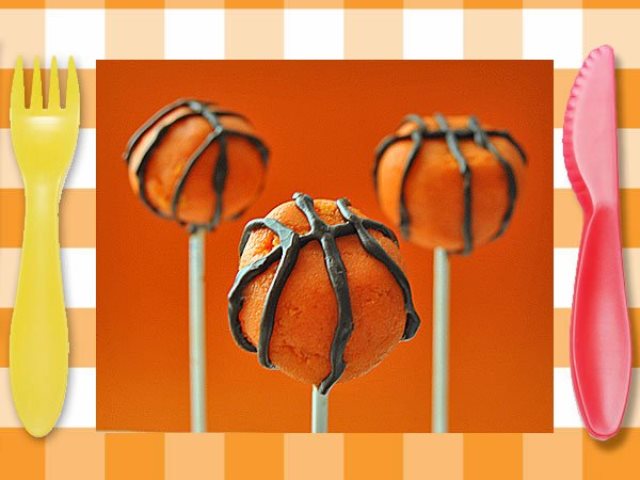 Ideas para el Día del Padre: Cakepops de baloncesto