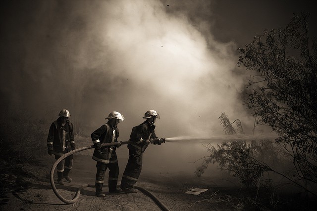 Un buen gesto de los bomberos de Alcalá