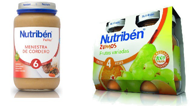 Nuevos potitos y zumos de Nutribén