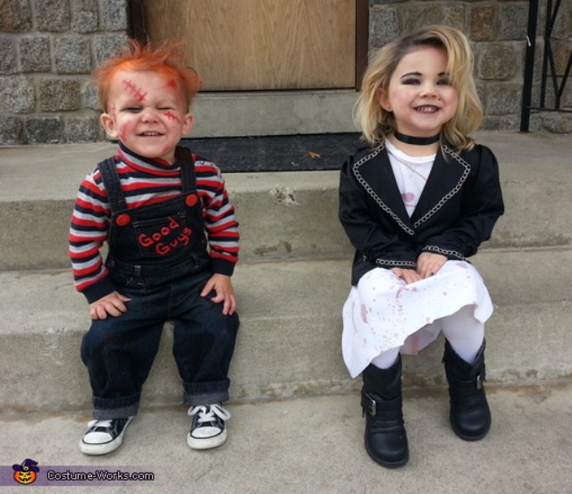 Disfraz casero para Halloween: Chucky y su novia