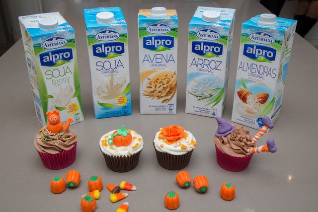 Cupcakes con bebida vegetal Alpro de Central Lechera Asturiana