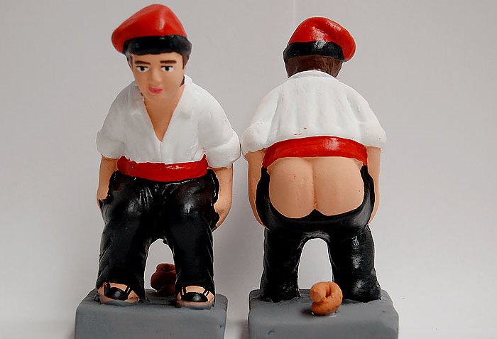 Personajes tradicionales navideños: El caganer