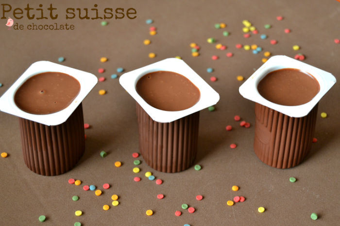 Receta casera de petit suise de chocolate para niños