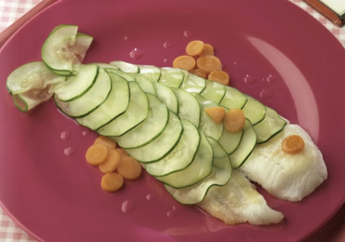 Recetas para niños: Pescado con abrigo de calabacín