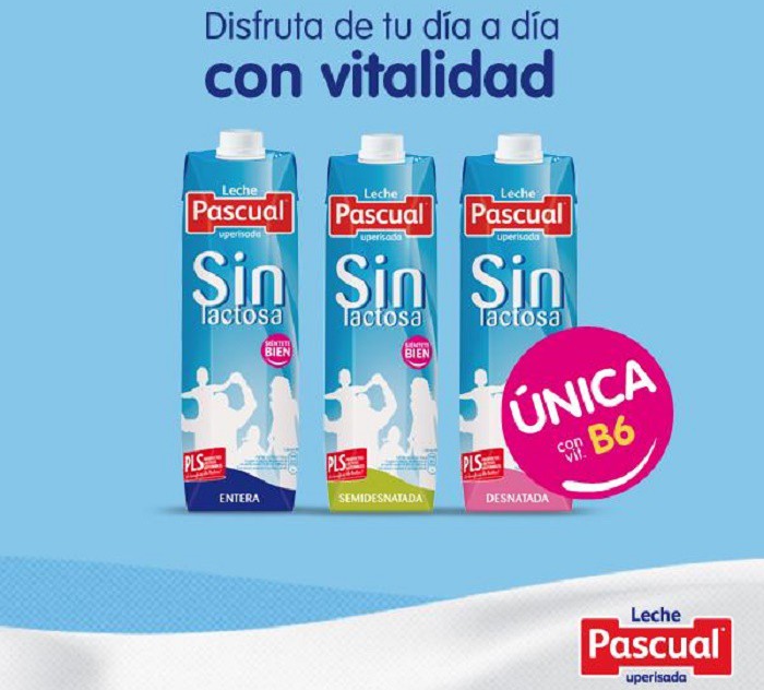 Disfruta del día con vitalidad con leche Pascual sin lactosa