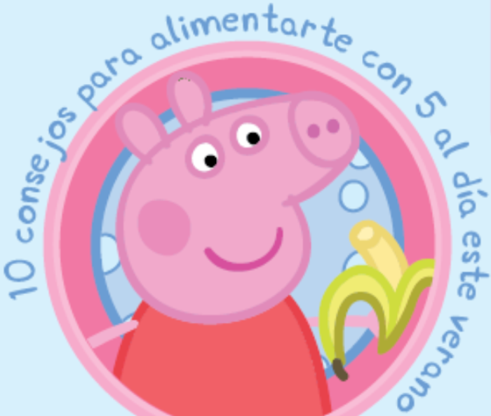 Consejos para comer sano en verano con Peppa Pig