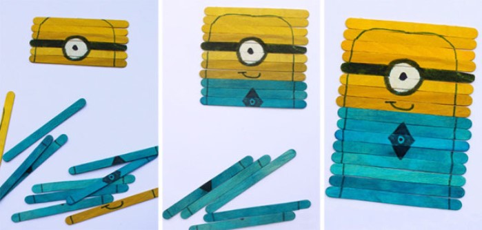 Manualidades infantiles: Puzzle de los Minions