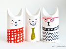 Manualidades: Gatos con rollo de papel