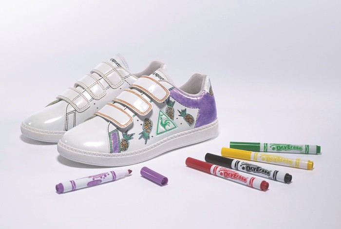 Regalos originales: Zapatillas de diseño propio con Le Coq Sportif y Crayola