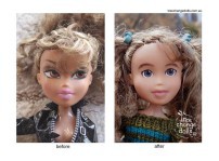 Estas muñecas han sido transformadas para tener un aspecto más infantil