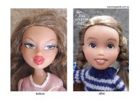 Estas muñecas han sido transformadas para tener un aspecto más infantil