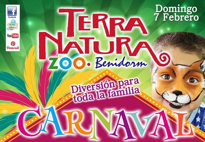 Concurso infantil de disfraces de Carnaval en Terra Natura de Benidorm