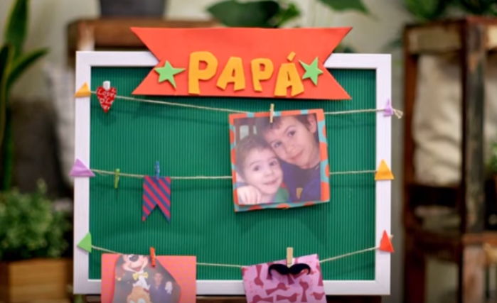 Ideas para el Día del Padre: Cuadro con fotos