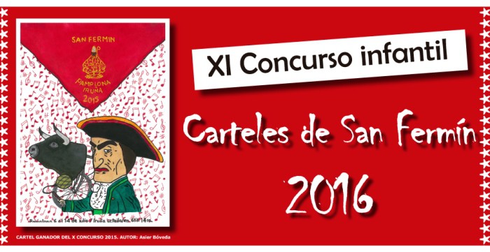 Abierto el concurso infantil para crear el cartel de San Fermín 2016